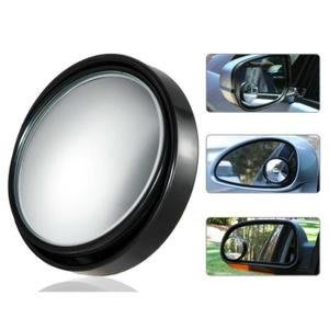 【3R】汽車小圓鏡360度全方位盲點鏡倒車鏡輔助後視凸面車鏡50mm(黑)
