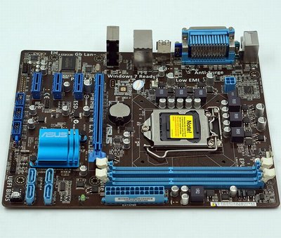 華碩 P8H61-M LX PLUS 全固態電容主機板、1155腳位、CPU座針腳完整【故障板、不開機、報帳或維修用】