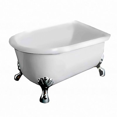 I-HOME 台製 浴缸 B1型銀腳(120cm) 獨立浴缸 壓克力缸 空缸 泡澡保溫 浴缸龍頭需另購