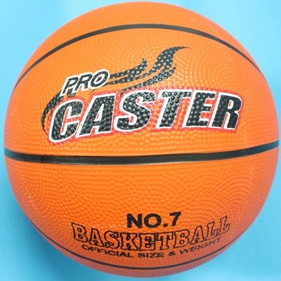 CASTER 籃球 7號籃球 橘色籃球 /一個入(定220) 一般標準籃球 -群