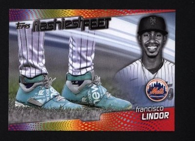 特卡 2022 Topps Series 1 Flashiest Feet #8 Francisco Lindor Mets