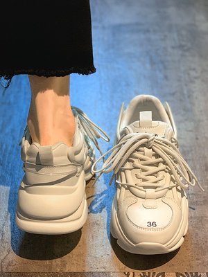 運動鞋女款夏款跑步2022年新款時尚百搭小個子厚底防滑~特價