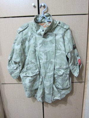 衣市藍~SUPER DRY Regiment 連帽飛鼠七分袖外套 (S~迷彩~) (220215)