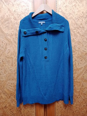 T【唯美良品】Diffa 藍色羊毛針織衫~ W1111-141  M