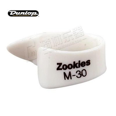 【臺灣優質樂器】鄧祿普 Dunlop Zookies M-30 斜角 30度 吉他 拇指指套 撥片 M