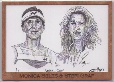 2012 ACE Grand Slam 球后 Monica Seles + Stefi Graf 素描卡 1 of 1