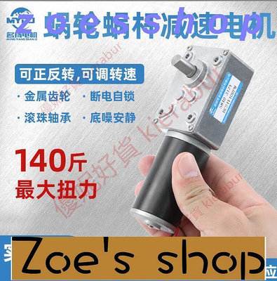 zoe-可開發票 584031ZY蝸輪 蝸桿 低速大扭力12v 24v直流減速電機 微小型馬達