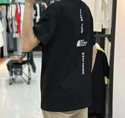 The North Face TNF 北臉背後Logo 短袖上衣 短袖短T男生女生休閒短袖上衣字母短踢