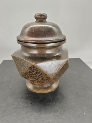 日本回流 銅器 銅罐子 銅香爐老銅器