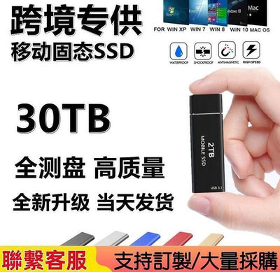 高速SSD固態隨身硬碟 2TB 8TB 16TB 高速行動硬碟 移動硬盤