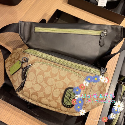 Aimi精品代購 Coach CC019 蔻馳新款Track男士胸包 腰包 大容量 附購證 商品吊牌標籤