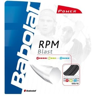 (台同運動活力館) BABOLAT 【黑八角線】RPM Blast 17【硬線】網球線 【法國製】