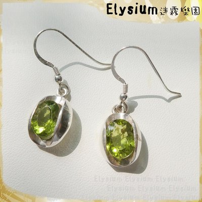 Elysium‧迷霧樂園〈DOL003A〉尼泊爾‧ 時尚款  天然橄欖石 925銀手工耳環