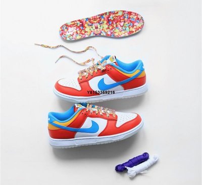 Nike Dunk Low“Fruity Pebbles”詹皇 白紅藍 水果麥片 滑板鞋DH8009-600