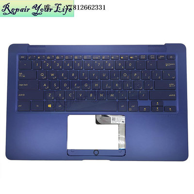 電腦零件全新華碩ASUS UX490UA ZEBOOK UX490 背光 藍色C殼 筆記本鍵盤 FS筆電配件