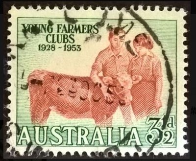 [QBo小賣場] 澳洲 1953 青年農業組織25週年 1全 #3517