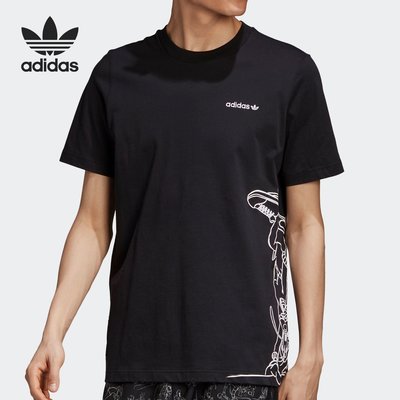 100原廠％Adidas愛迪達三葉草短袖男官網高飛聯名運動t恤休閑半袖 GD6029