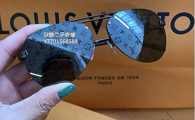 淑静二手 LV 路易威登 22新款 LV縮寫 飛行員眼鏡 太陽眼鏡 男士墨鏡 Z1019W