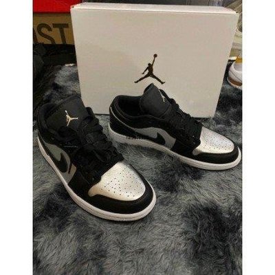 【正品】Air Jordan 1 Low "Silver Toe" 黑銀 女款 休閒 籃球 DA5551-001潮鞋