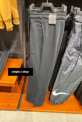 【Simple Shop】NIKE 運動長褲 小喇吧 棉質 長褲 喇叭褲 黑色 女款 CJ3743-010