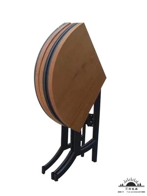 折疊餐桌家用小戶型餐桌實木折疊桌簡約收納多功能伸縮折疊圓桌子.