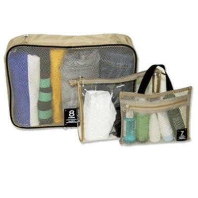 衣物分類袋 3件組 行李箱分類 收納袋 收納包 透視旅行袋 分類袋【DR158】 久林批發