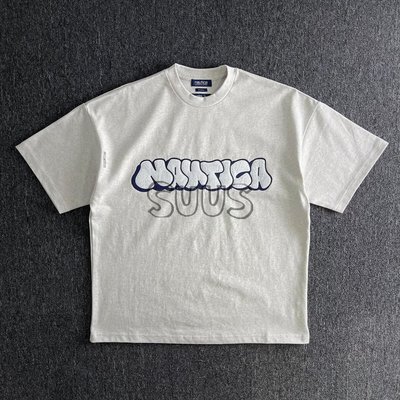 現貨NAUTICA JAPAN STACKS藝術家聯名款字母涂鴉短袖T恤 22SS 代購簡約
