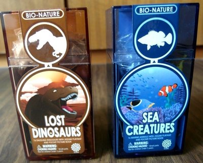 香港COG LTD進口 大自然動物收藏盒- 海洋 + 恐龍，共2盒