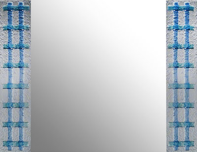 I-HOME 鏡子 井序MHW-552 琉璃壓鑄鏡70*50CM 玄關鏡 化妝鏡 浴鏡   (可選有無除霧)