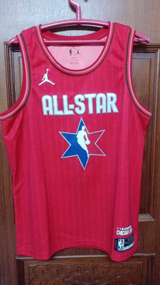 NBA明星賽Lebron James紅色球衣52XL號