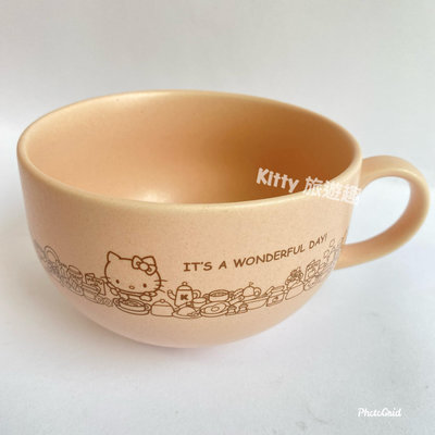 [Kitty 旅遊趣] Hello Kitty 湯杯 凱蒂貓 粉 日本製 收藏