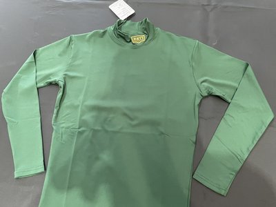 棒球世界 ZETT本壘版新標長袖高領緊身衣BOTT950 特價綠色