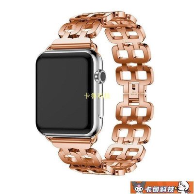 【熱賣精選】蘋果iwatch 1/2/3/4/5代通用8字形不銹鋼錶帶 Apple watch 5蘋果手錶不銹鋼錶帶百