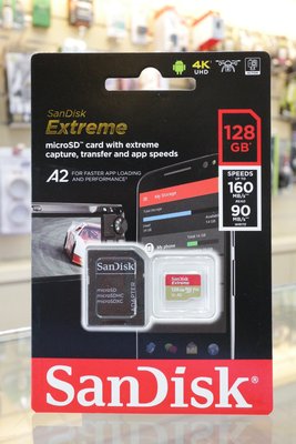【日產旗艦】SanDisk Extreme PRO microSDXC 128GB 160MB U3 A2 GoPro