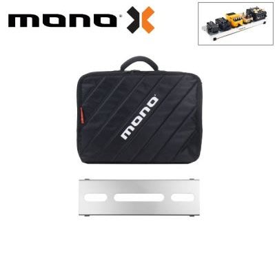 美國 MONO PEDALBOARD LITE+ 銀色進階便攜型效果器盤 + CLUB 2.0 小型效果器袋 軍事化防震