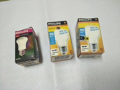 PHILIPS 飛利浦 100W X2  + 60W 燈泡 / 三顆 合拍