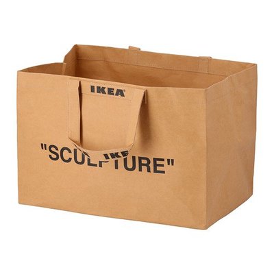 【全新現貨】IKEA x Virgil Abloh 聯名 MARKERAD 限量 環保購物袋-大  Off White