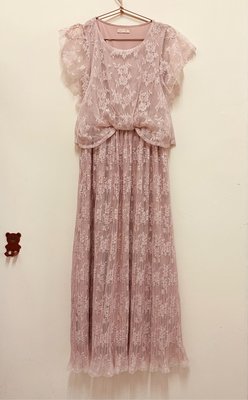 專櫃 0918  粉紅氣質長洋裝