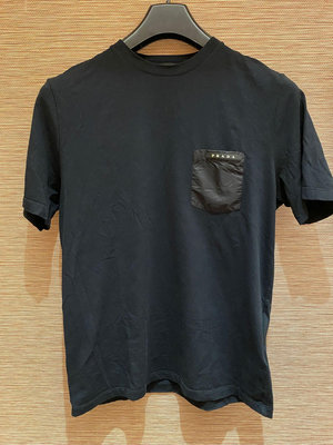 PRADA專櫃真品短袖黑色T-shirt T恤