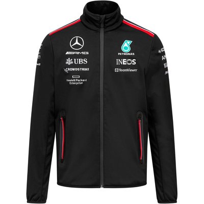️Mercedes AMG Petronas F1  🔥2023賓士F1軟殼外套-防水拉鍊口袋
