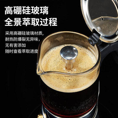 現貨 :德國Derlla摩卡壺雙閥煮咖啡壺手沖家用小型不銹鋼意式萃取
