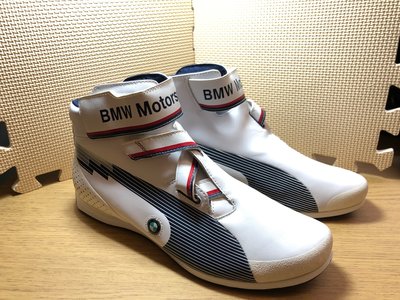 【GG SHOP】PUMA BMW MotorSport 高筒賽車鞋男款休閒鞋皮革_全新未使用絕版品