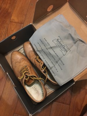 [ 降價出清]MCS Marlboro Classics 焦糖咖啡色休閒皮鞋 尺寸42號