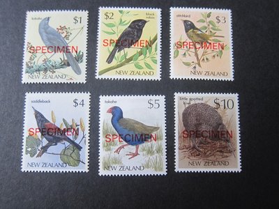 【雲品六】紐西蘭New Zealand 1985 Sc 768-70A,835,930 (SPECIMEN) set MNH 庫號#BP10 56985