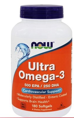 現貨美國Now Foods超級歐米伽-3UltraOmega-3EPADHA深海魚油180粒