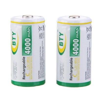可充電電池2號2入BTY鎳氫電池4000mah熱水器電池【GQ407】 久林批發
