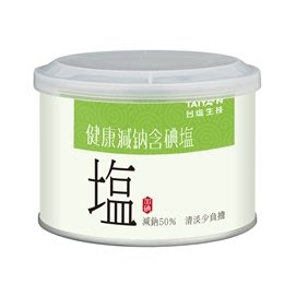 台鹽生技~減鈉含碘鹽-300g/罐