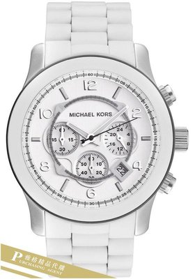 雅格時尚精品代購Michael Kors 經典手錶 Oversize chronograph Runway MK8108