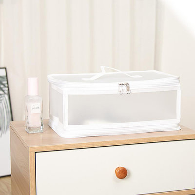 夏季防潮塑料透明收納盒防水收納箱化妝品PP玩具衣物整理箱