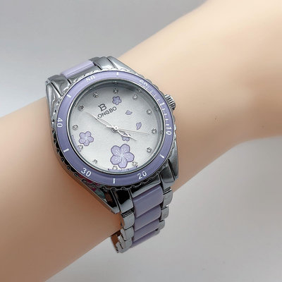 LONGBO/少女典雅印花造型錶/690735M/2色